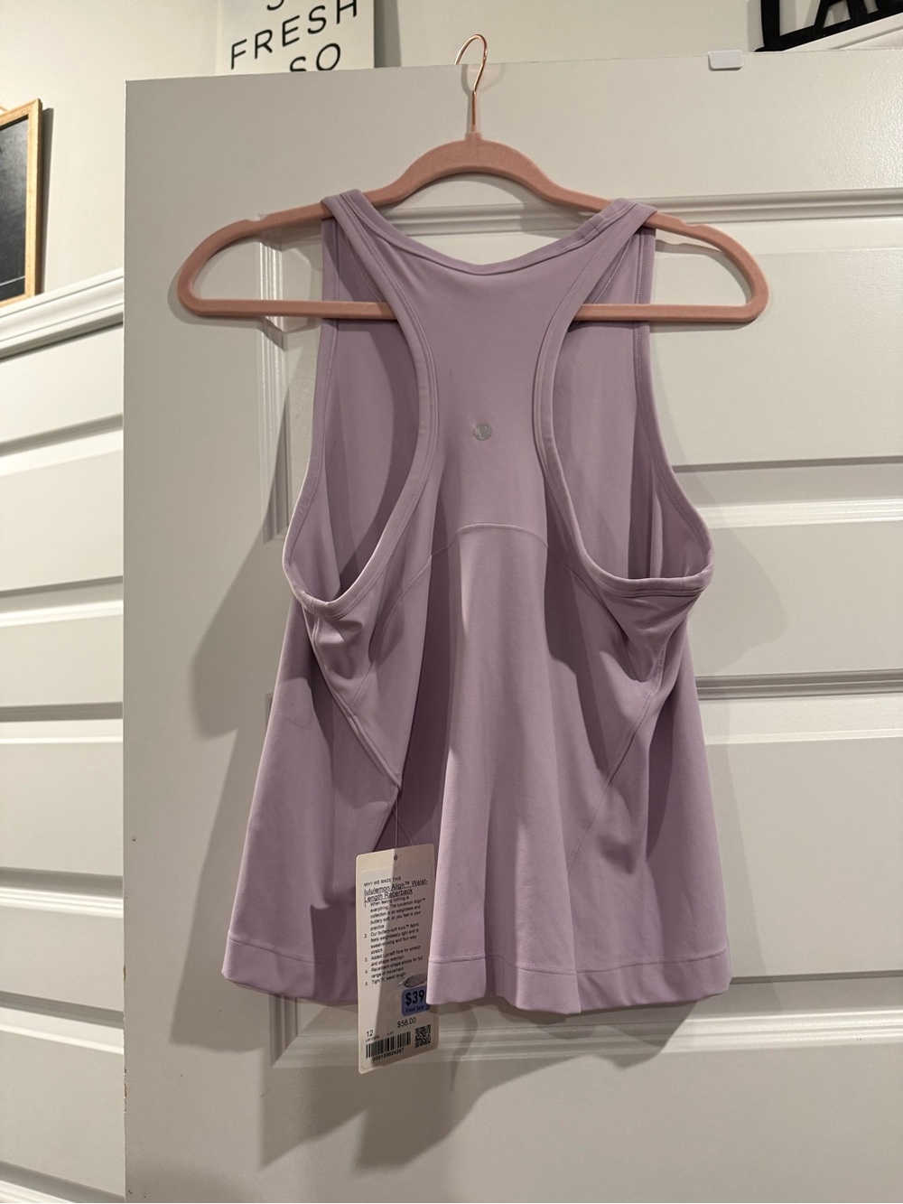 lululemon Align Tank Waist-Length Purple Size 12 NWT